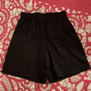 BLACK GYM SHORTS